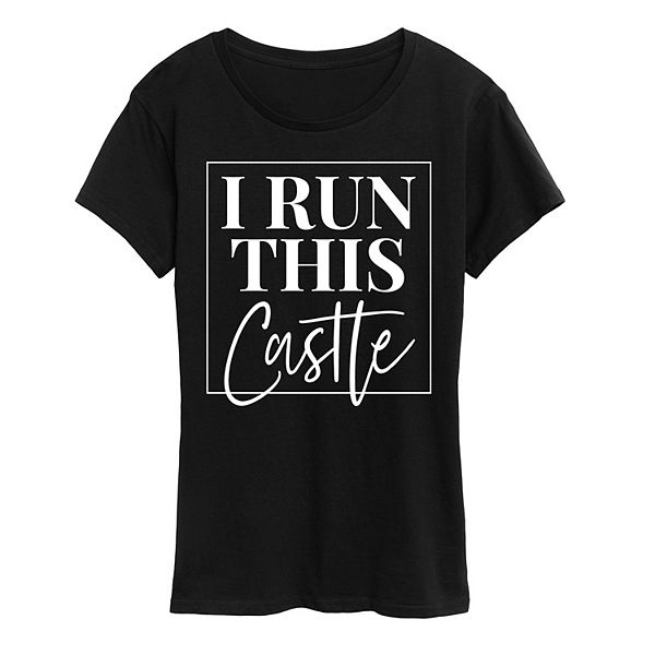 

Футболка с принтом Women's i run this castle Licensed Character, Black