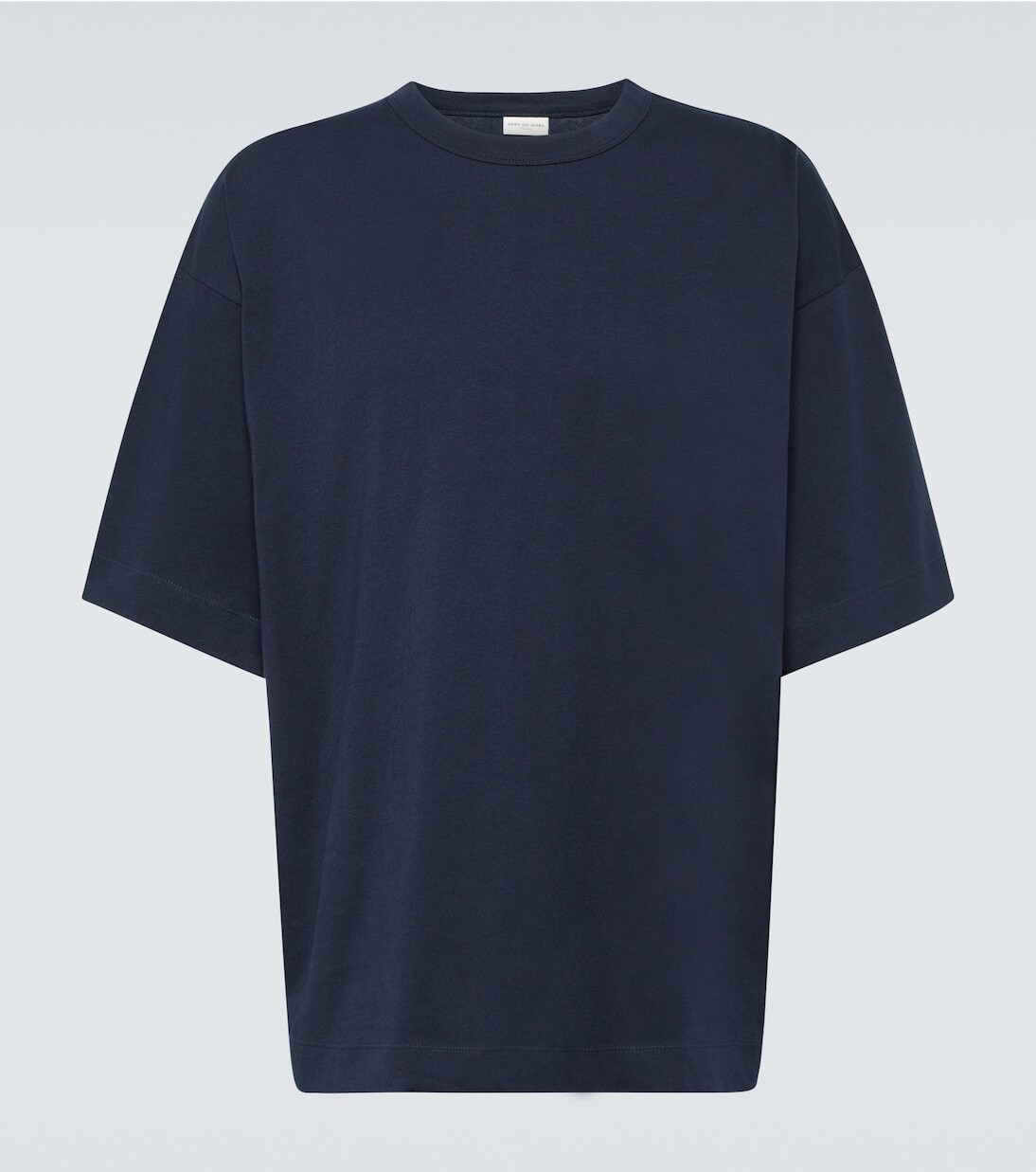 

Футболка из хлопкового джерси Dries Van Noten, синий
