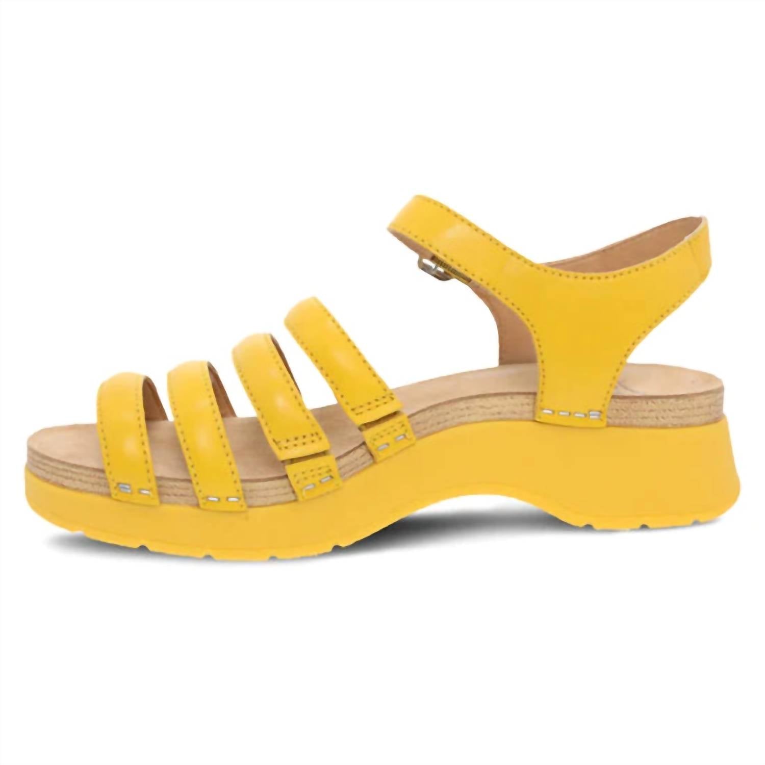 Женские сандалии Roxie Strappy Bright желтого цвета dansko — фото 2