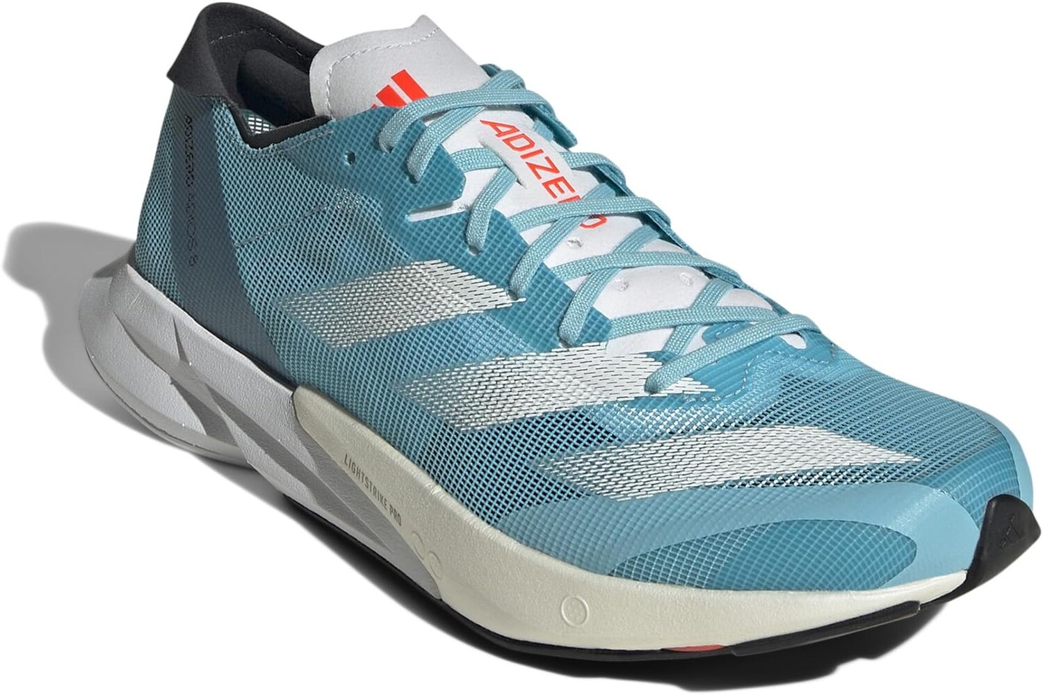 

Кроссовки Adizero Adios 8 adidas, цвет Light Aqua/White/Magic Grey Metallic