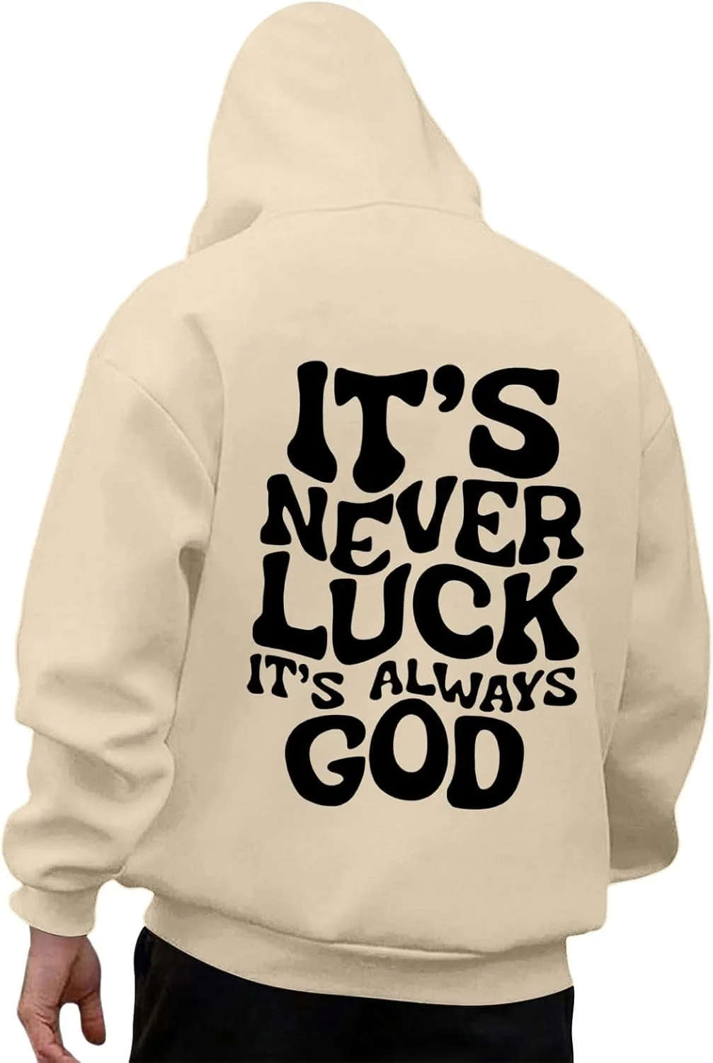 

Толстовка с капюшоном для мужчин, оверсайз, с принтом и карманом