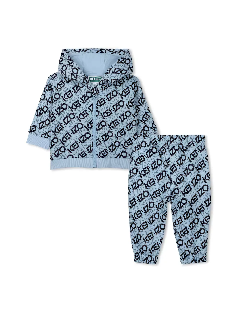 

Комплект для мальчика в синем хлопковом цвете Kenzo Kids, голубой