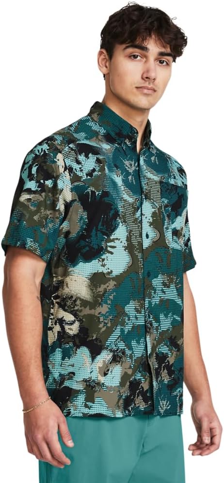 

Мужская футболка с коротким рукавом Under Armour Dockside, (449) Hydro Teal/Hydro Teal/Hydro Teal