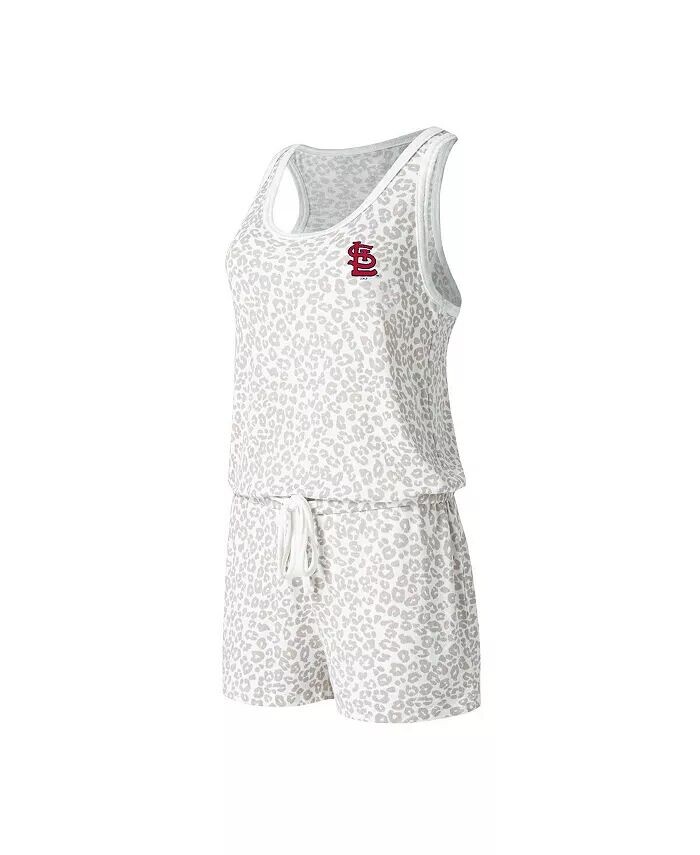 

Женский кремовый трикотажный комбинезон St. Louis Cardinals Montana Hacci Concepts Sport