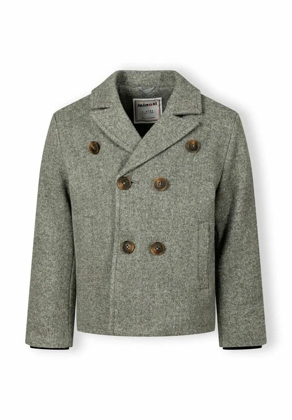 Двубортное короткое пальто с воротником Minoti, Grey