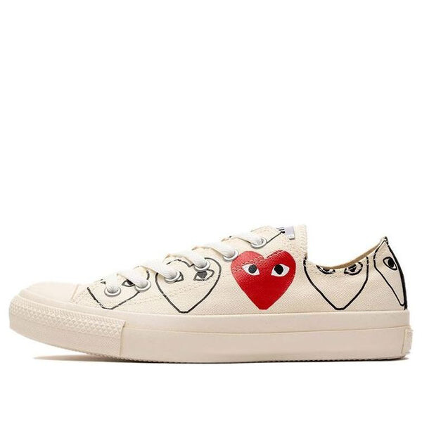 

Кроссовки cdg x chuck taylor all starmulti-heart 'creamwhite red' Converse, белый