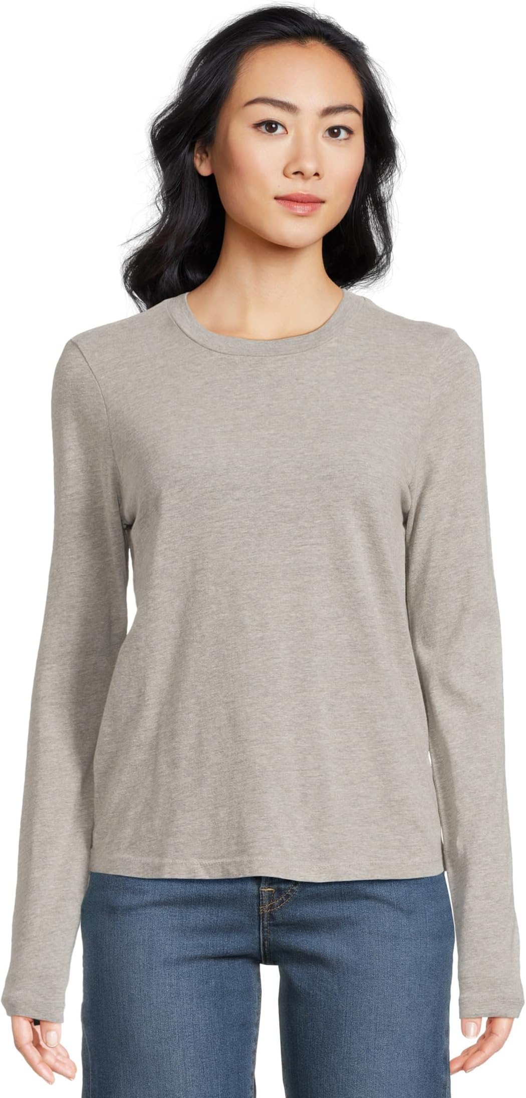 

Футболка Michael Stars Clarissa Long Sleeve Tee, цвет Heather Grey