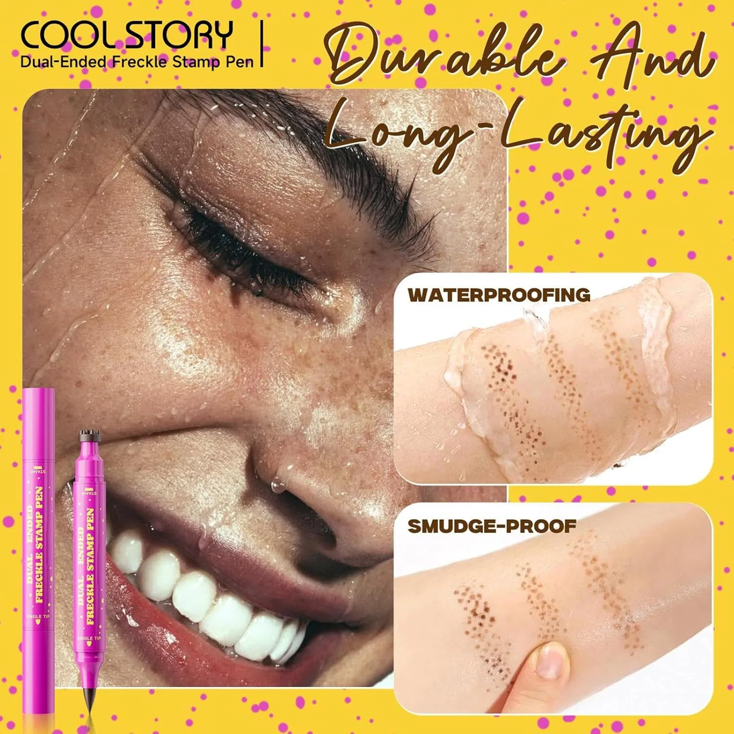 Аксессуар для макияжа Freckle Stamp водостойкий, F01 beige brown — фото 2