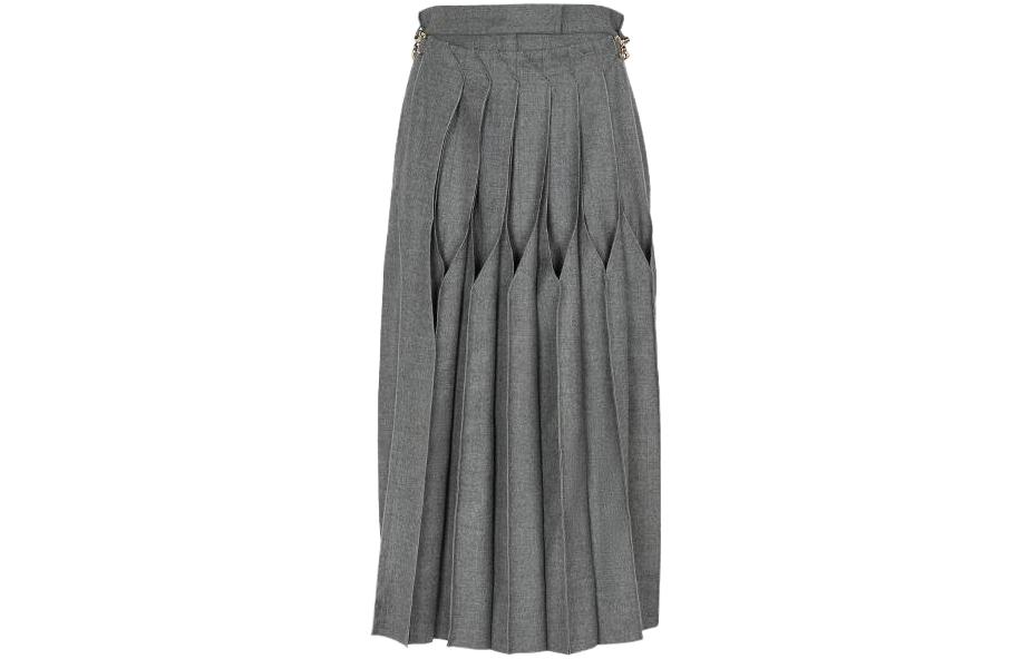 FENDI SS23 Повседневная длинная юбка Women's Gray — фото 3