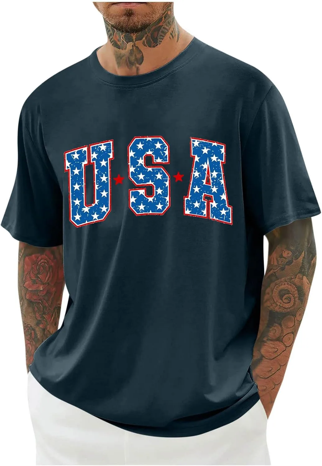 

Футболка мужская с коротким рукавом Casual Printed Regular Fit