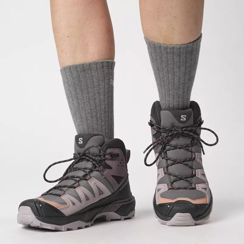 Кроссовки женские Salomon X Ultra 360 Mid Climasalomon водонепроницаемые, фиолетовый — фото 3