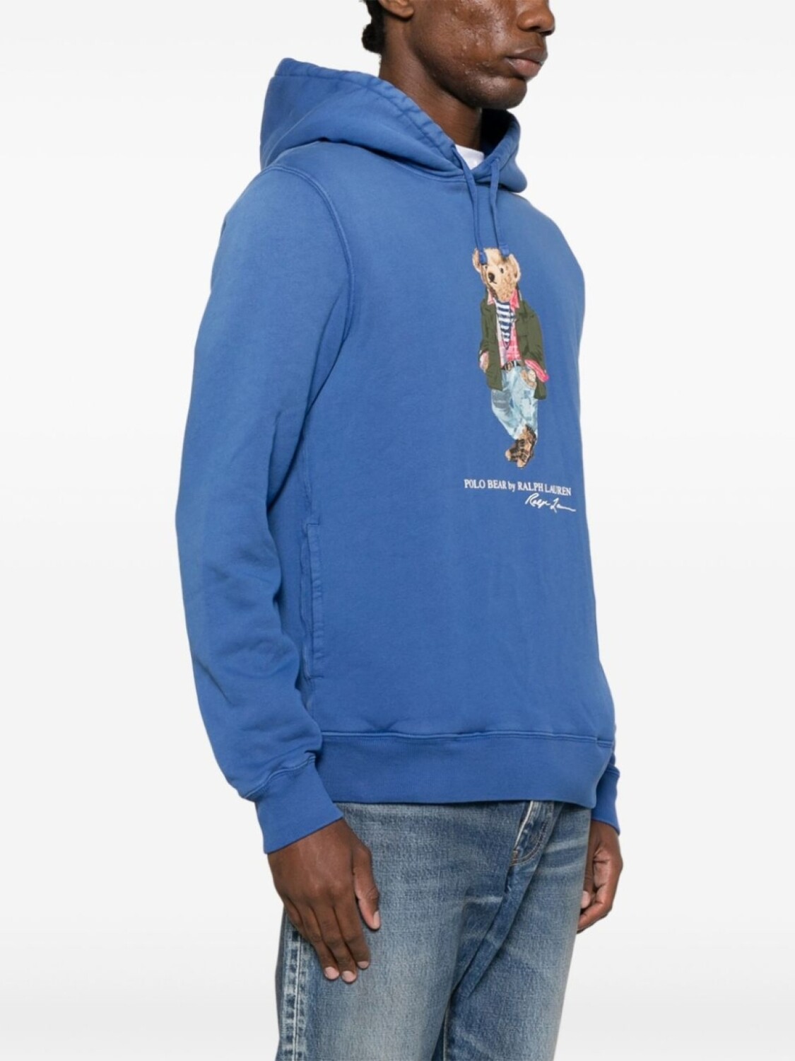 Толстовка с капюшоном с принтом Polo Bear Polo Ralph Lauren, синий — фото 3