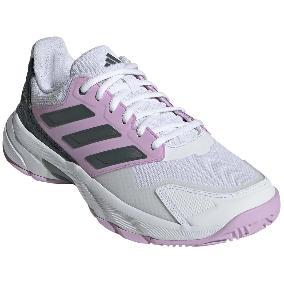 Женские теннисные кроссовки COURTJAM CONTROL Adidas, белый/розовый — фото 4