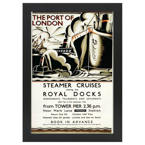 

Рамка для фотографий LegendArte Poster 1934 Steamer Cruises, черный