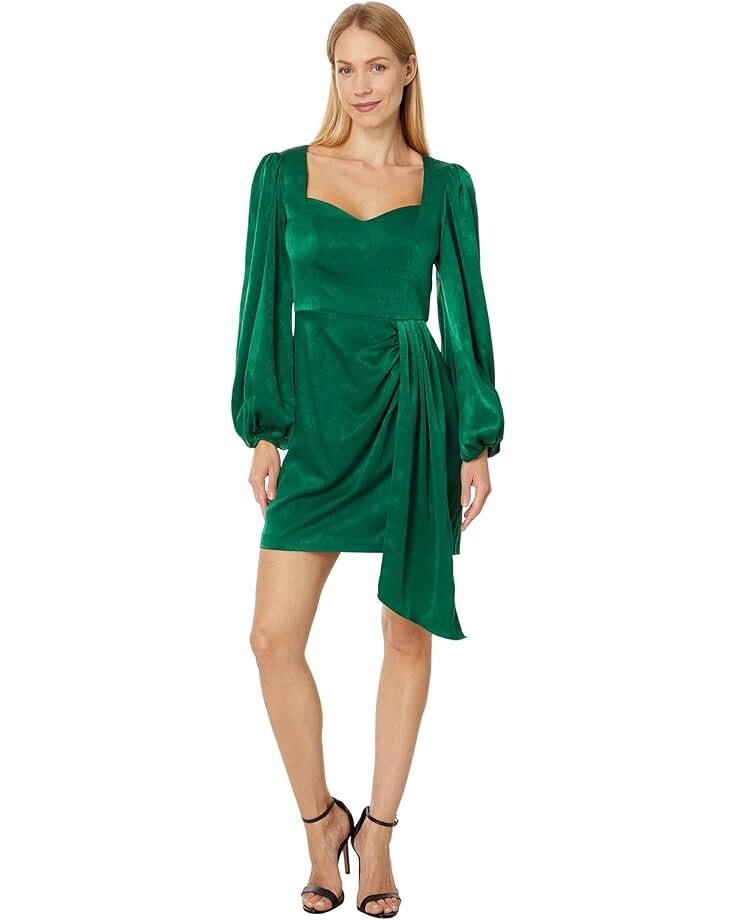 

Платье Adrianna Papell Short Satin Dress, цвет Dark Ivy