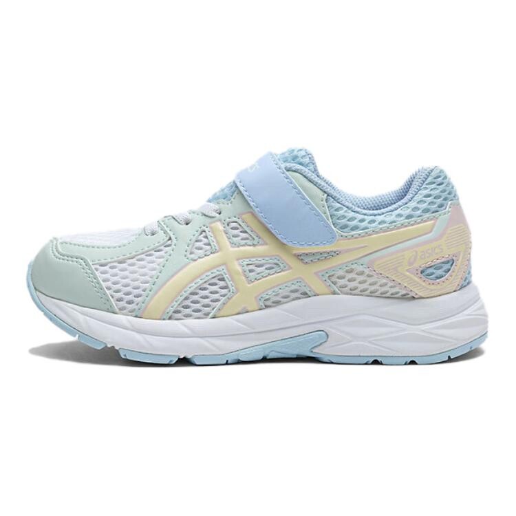 

Кроссовки детские RUNNING KIDS CONTEND Series детские низкие белые/зеленые/синие Asics, белый/зеленый/синий