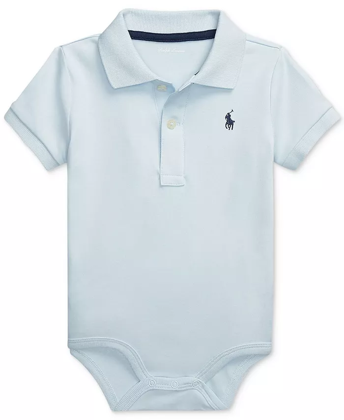 

Хлопковый комбинезон-поло для мальчиков Polo Ralph Lauren, синий