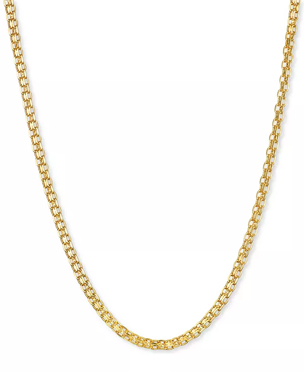 

Ожерелье из 18-дюймовой цепочки с узором «бисмарк» (1-1/2 мм) из 14-каратного золота Macy'S, gold