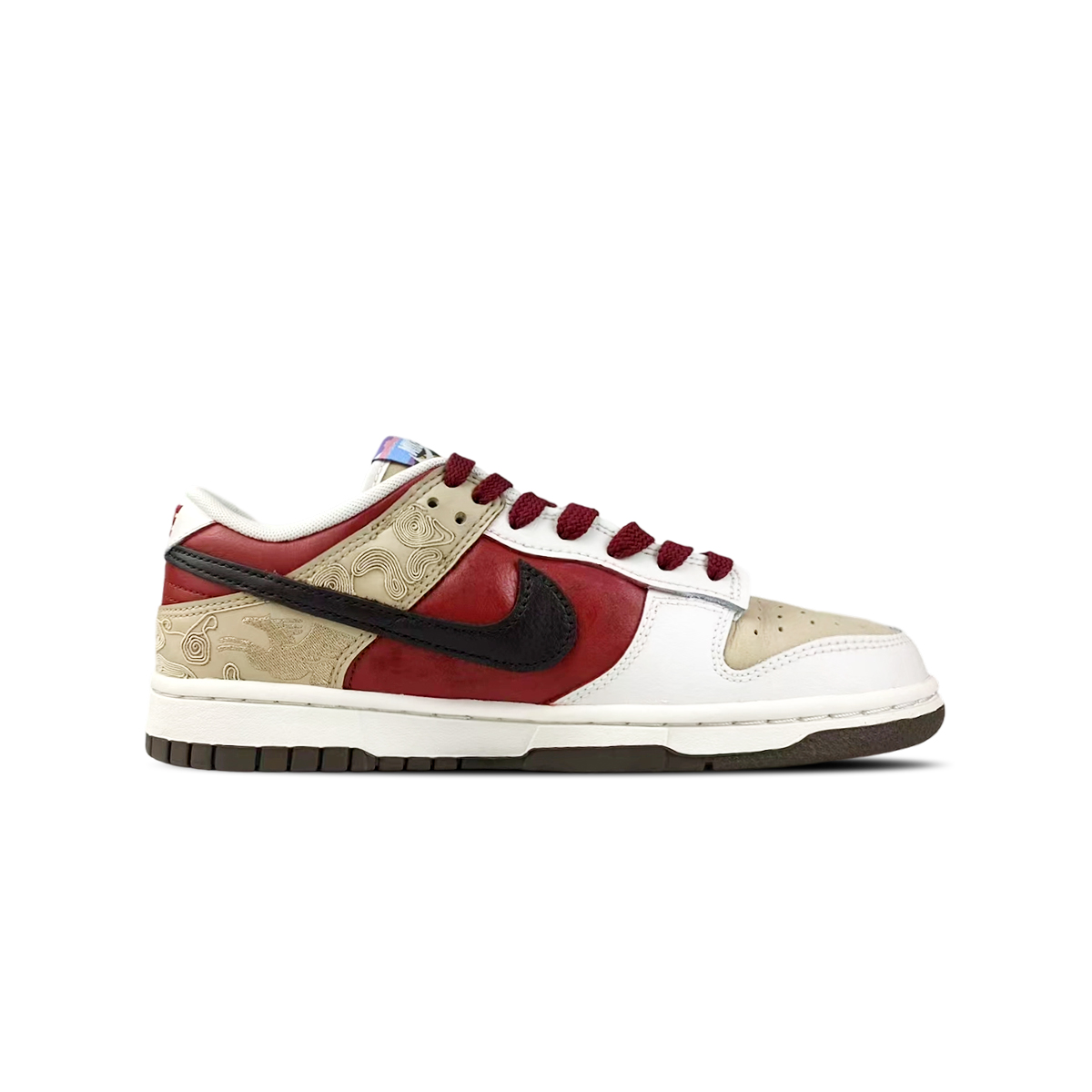 Nike Dunk BNK Auspicious Pattern Brocade Horse мужские низкие скейтерские кроссовки с устойчивостью к истиранию — фото 3