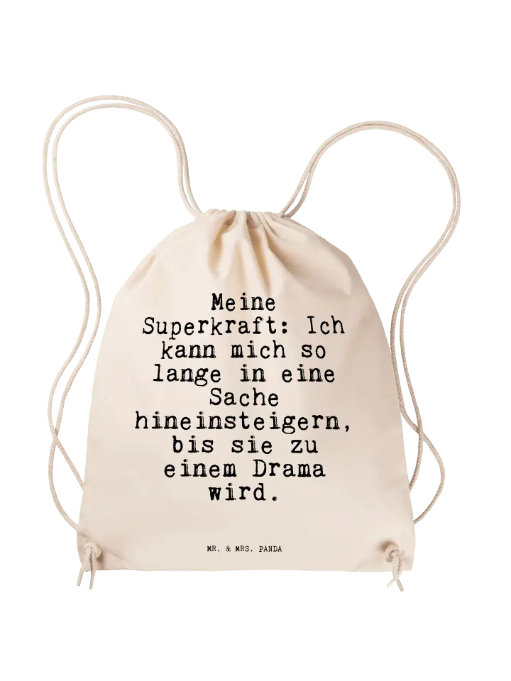 

Спортивная сумка Mr. & Mrs. Panda, кремовый