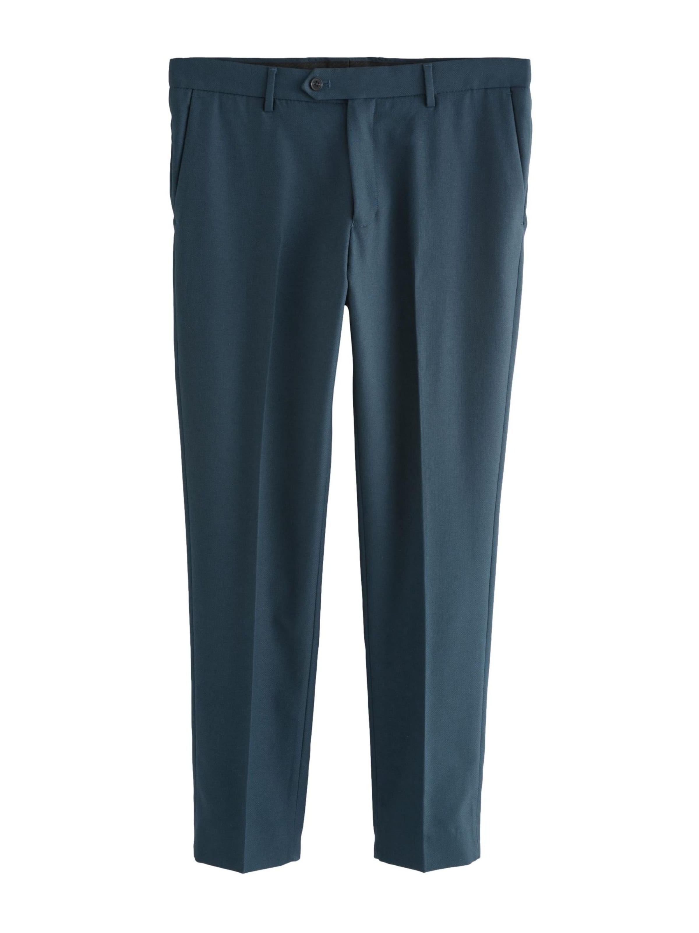 Next Брюки Slim fit с защипами в цвете Marine Blue