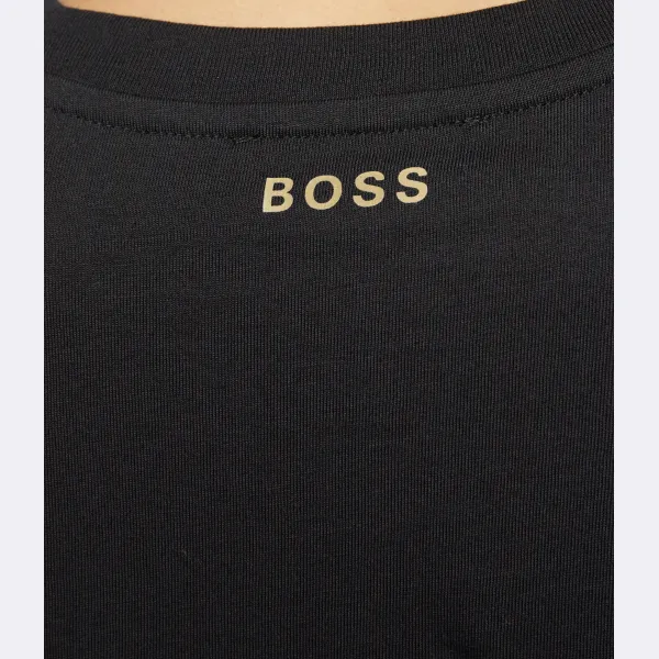 Эко-Футболка свободного кроя Boss, черный — фото 4