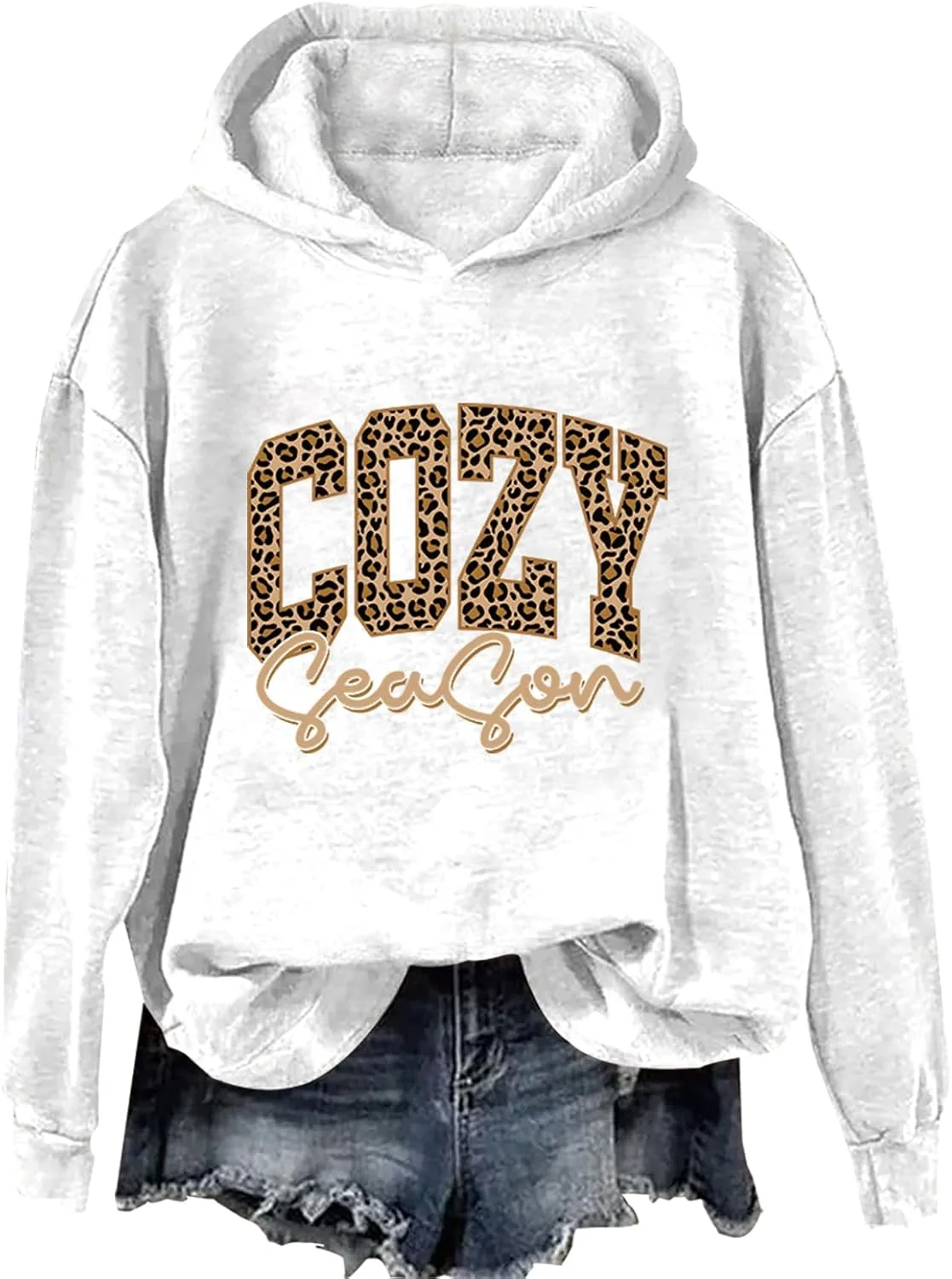 

Толстовка с леопардовым принтом в стиле ретро Vordaciy