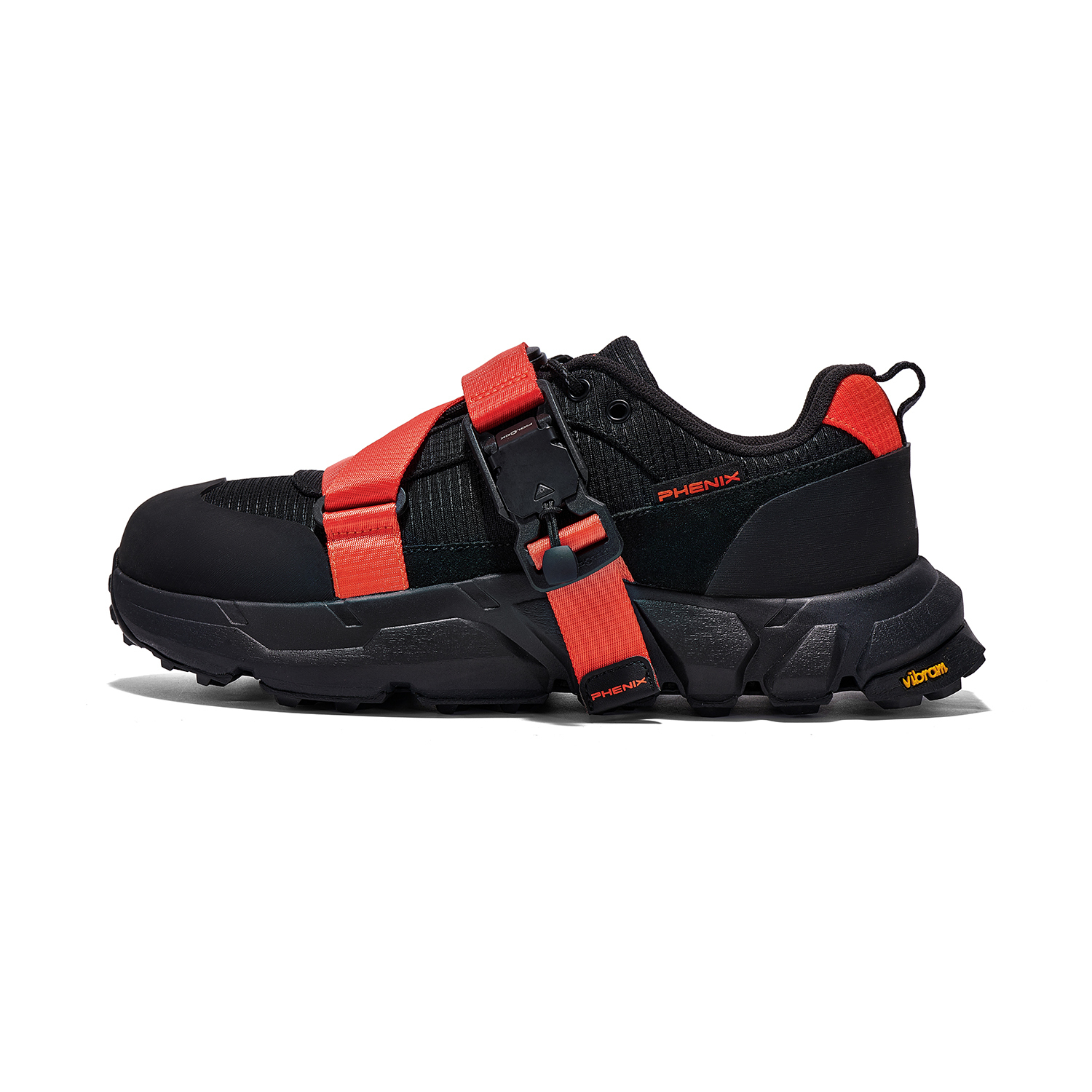 

Phenix Противоскользящие и износостойкие туристические ботинки для активного отдыха унисекс черные, цвет Black