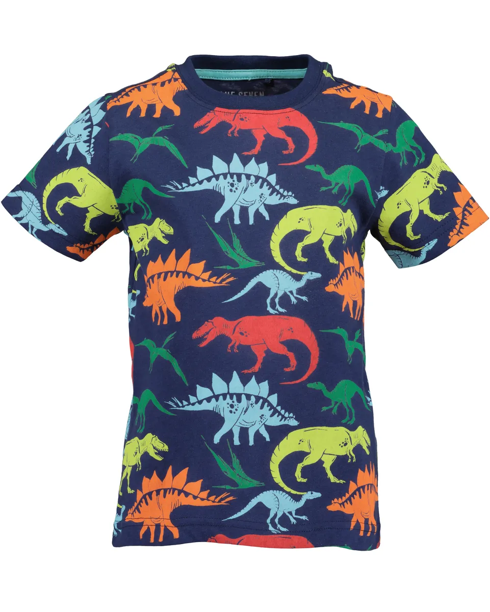 

Рубашка с короткими рукавами Blue Seven "kl Kn T-Shirt, круглый вырез", синий