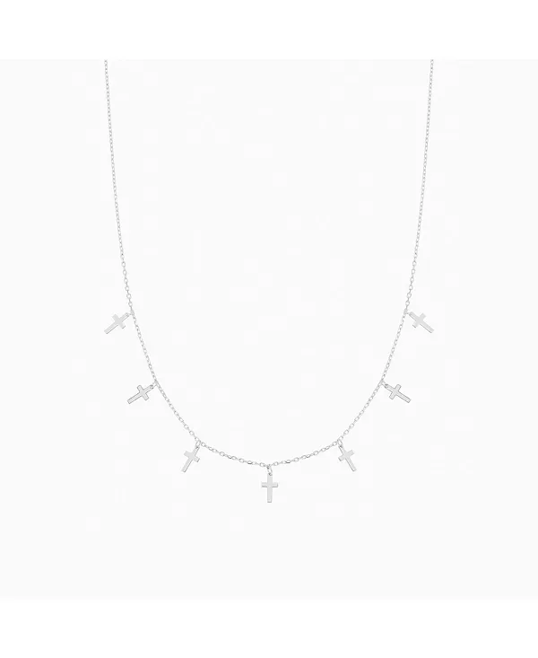 

Ожерелье с крестом Брианны из стерлингового серебра Bearfruit Jewelry, silver