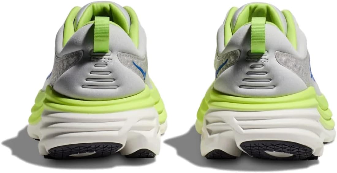 Мужские беговые кроссовки HOKA Bondi 8 для шоссейного бега, Stardust/Lettuce — фото 4