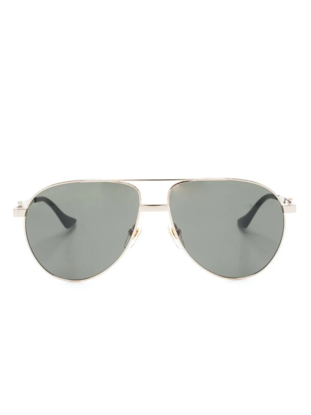 

Солнцезащитные очки-пилоты с отделкой Web Gucci Eyewear, золотой