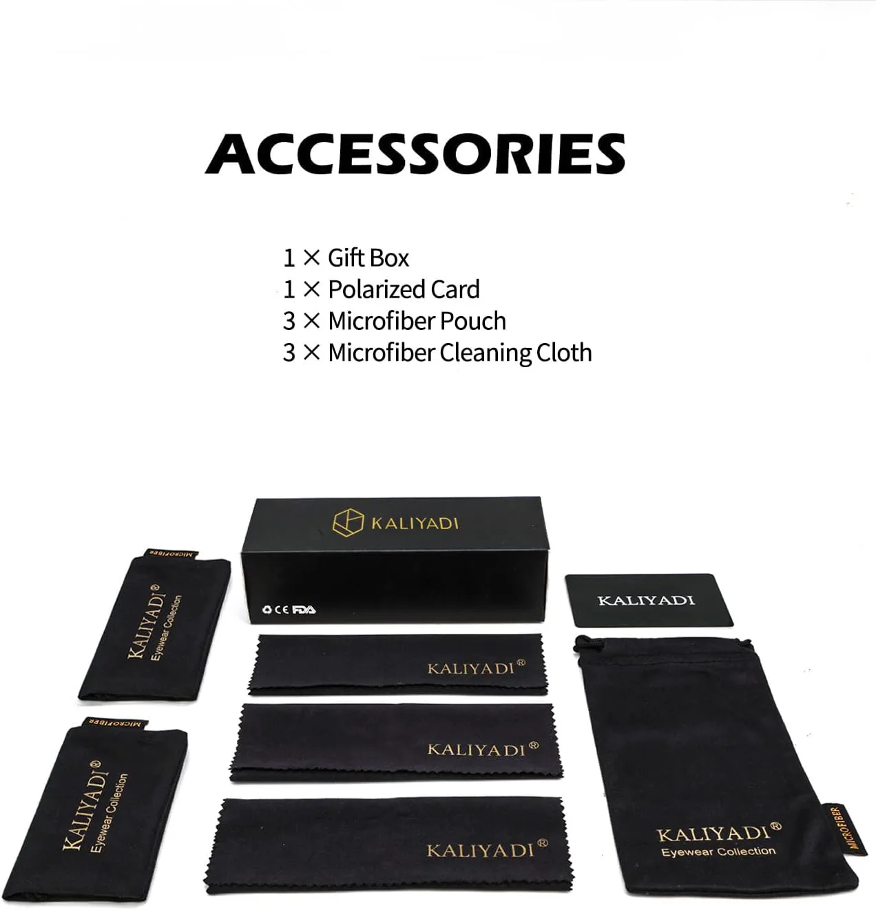 

Поляризованные солнцезащитные очки KALIYADI для мужчин и женщин, матовые линзы, цветные зеркальные линзы, защита от УФ-излучения (3 шт.), Black/Orange/Green