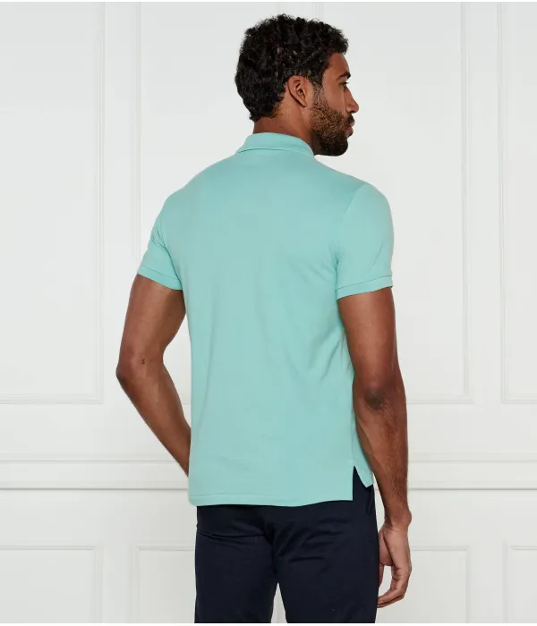 Футболка поло Slim fit Polo Ralph Lauren, ментол — фото 4