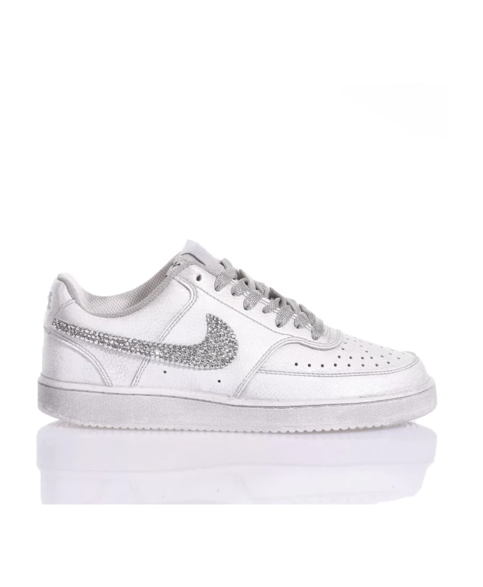 

Серебряные кроссовки ручной работы Nike, серый