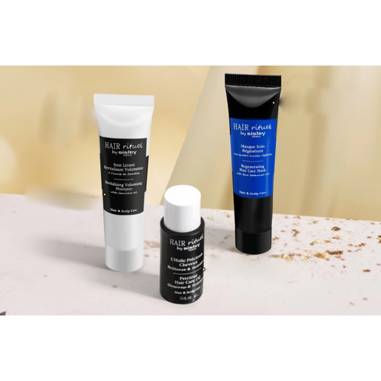 Набор шампуня и кондиционера unisex Sisley, Two-Piece Set: Plumping Shampoo 15ml+Essential Oils for Hair Care 10ml — фото 4