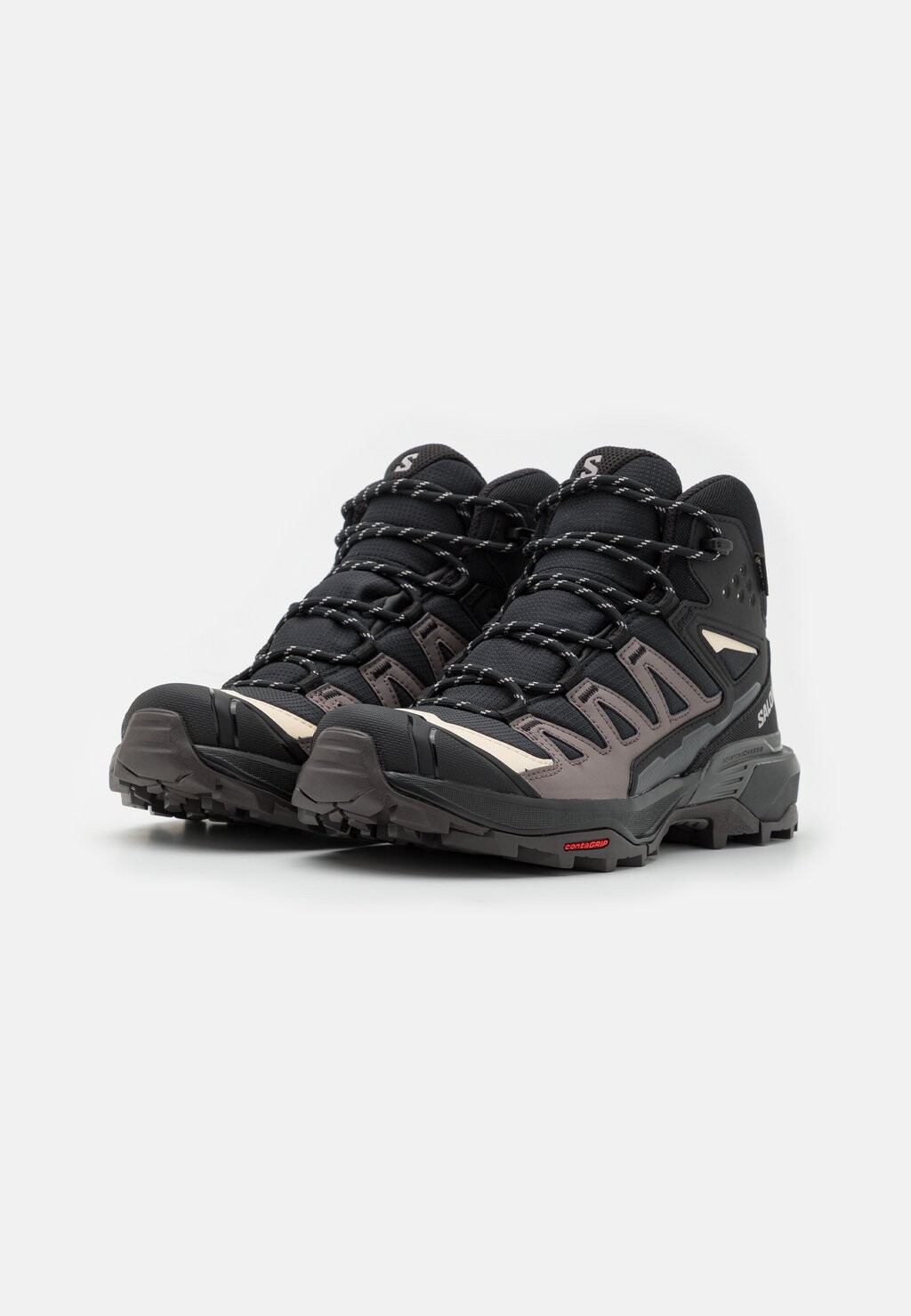 Кроссовки X ULTRA 360 MID GTX Salomon, цвет black/plum kitten/shale — фото 2