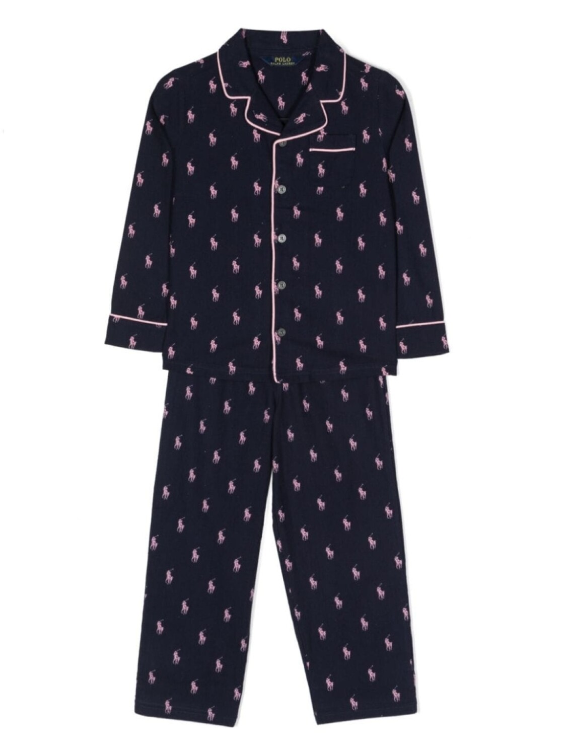 

Ralph Lauren Kids пижама с логотипом Polo Pony, синий