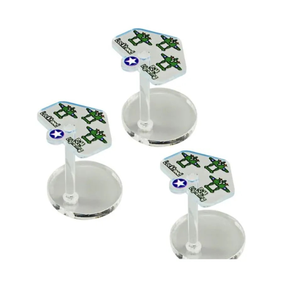 

Истребители Lockheed P-38 Lightning, Token Sets - Axis & Allies (Litko Aerosystems)
