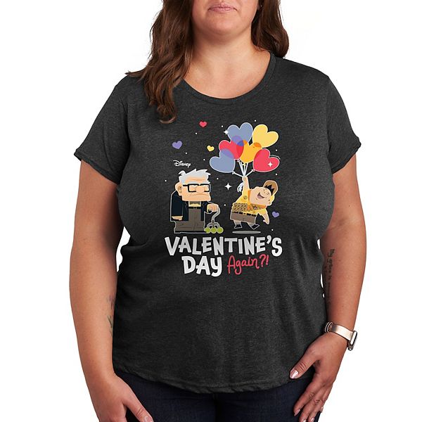 

Футболка с принтом S up plus valentine's day again Disney / Pixar, Heather Charcoal, Черный, Футболка с принтом S up plus valentine's day again Disney / Pixar, Heather Charcoal