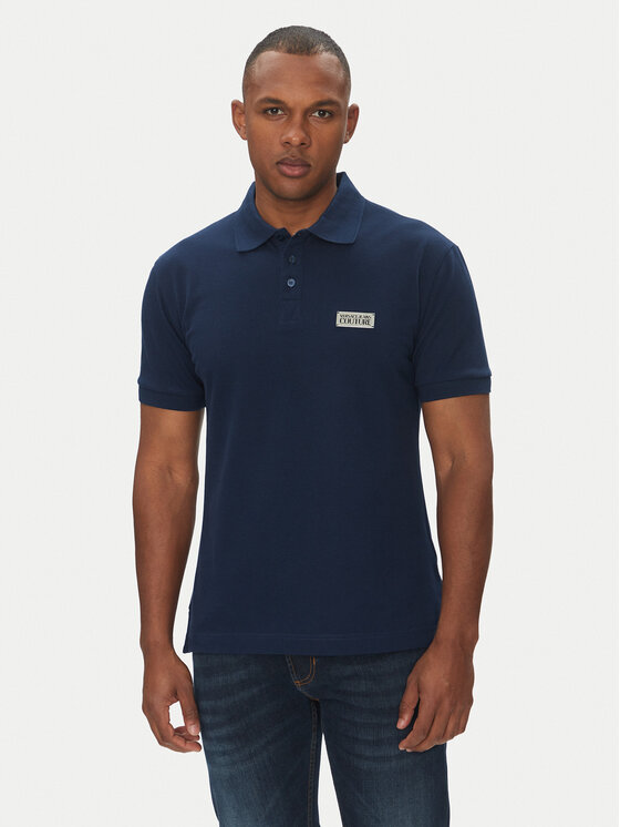 

Рубашка поло стандартный крой 78GAGT08 Versace Jeans Couture, синий