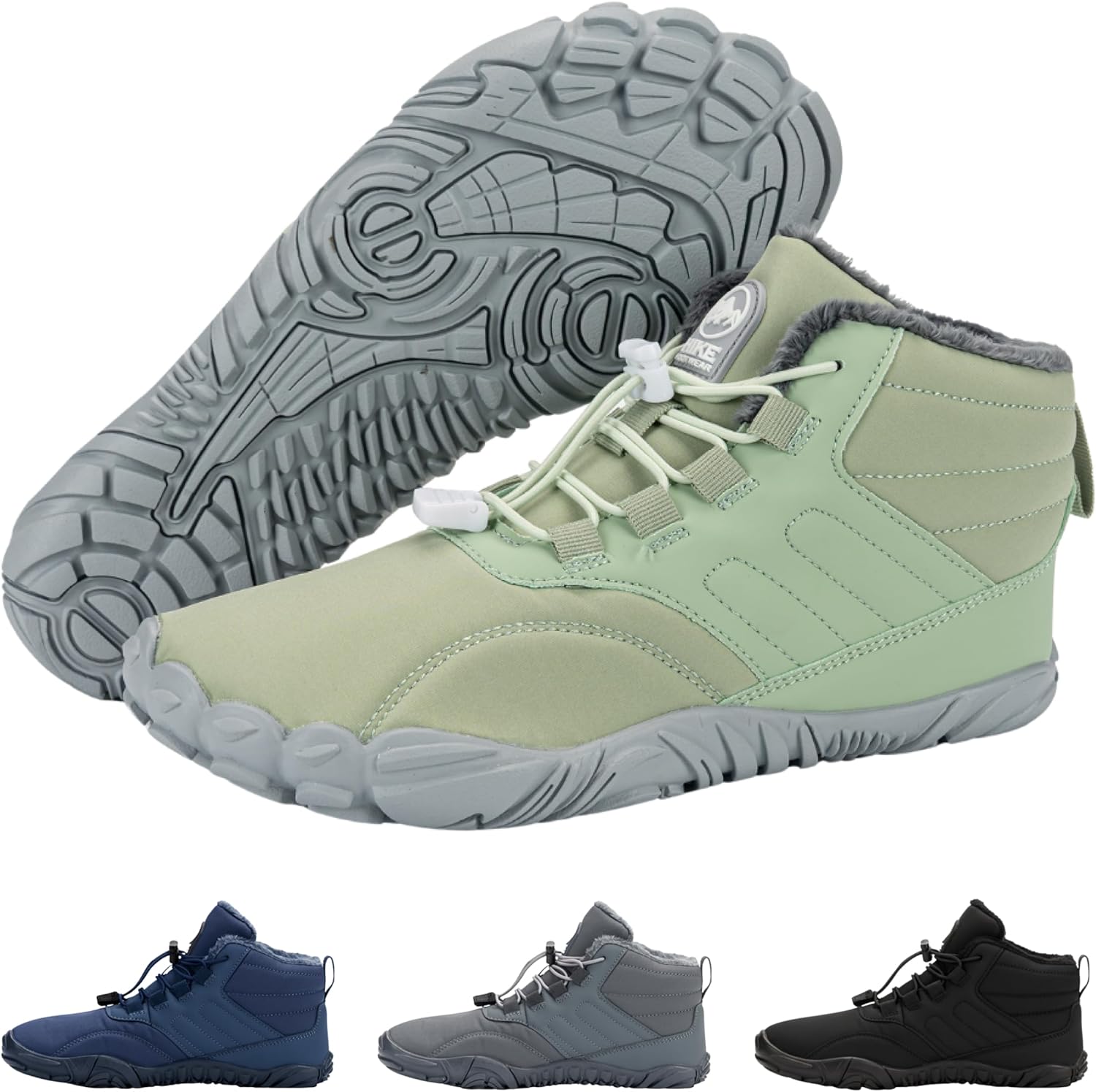 

Трекинговая обувь Caspar Pro HF - Нескользящие и здоровые комфортные зимние Pro-кроссовки, обеспечивающие тепло и поддержку, натуральные походные ботинки для женщин и мужчин Hike Footwear, зеленый