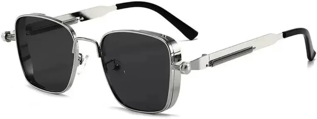 

Солнцезащитные очки с защитой UV400 | Металлический панк градиент | для женщин и мужчин, для занятий спортом на открытом воздухе и вождения DSVIGF, Silvery