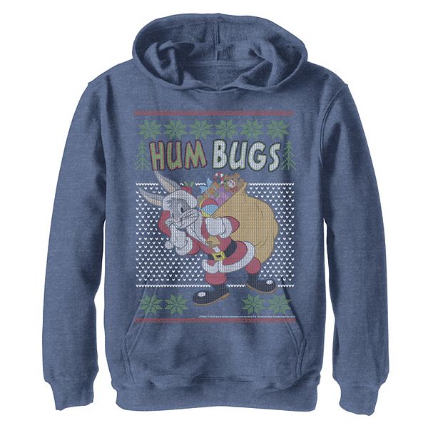 

Толстовка с капюшоном fleece Boys 4-20 с принтом Looney Tunes Hum Bugs Licensed Character
