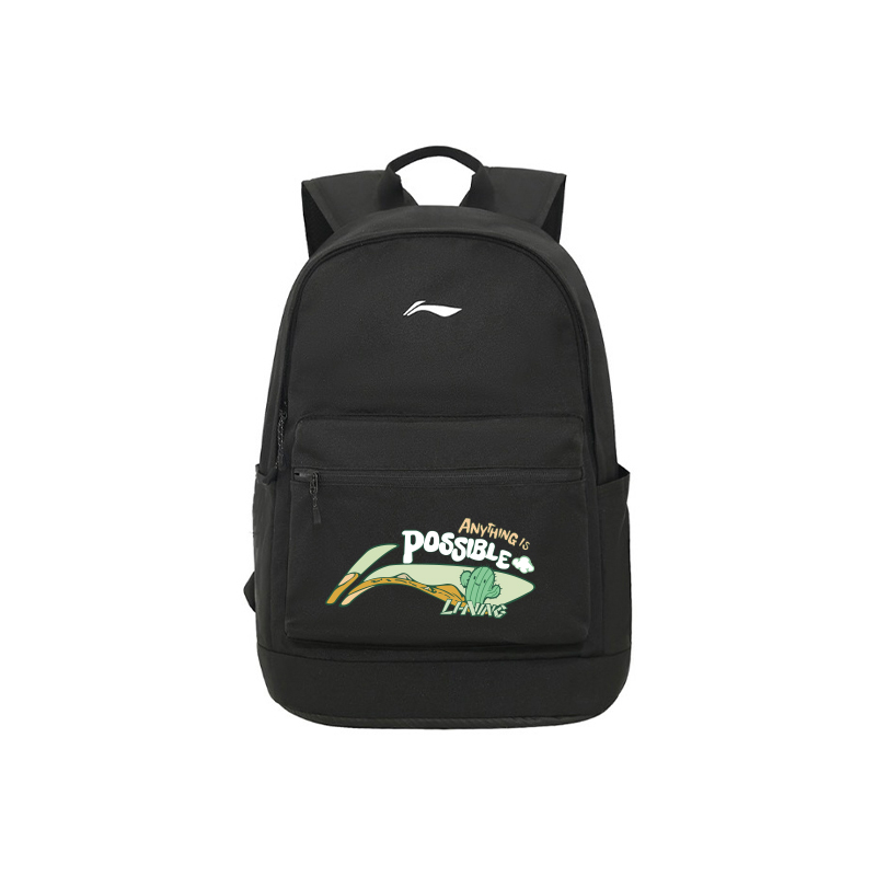 

LINING Полиэстеровый рюкзак обычный унисекс черный, Black Desert Cactus