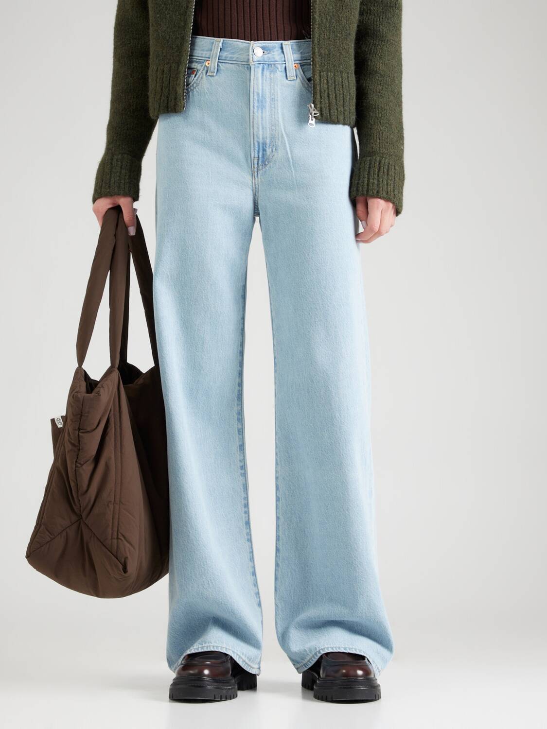 LEVI'S  Джинсы с широкими штанинами 'Ribcage Wide Leg Jeans' в синем дениме — фото 3