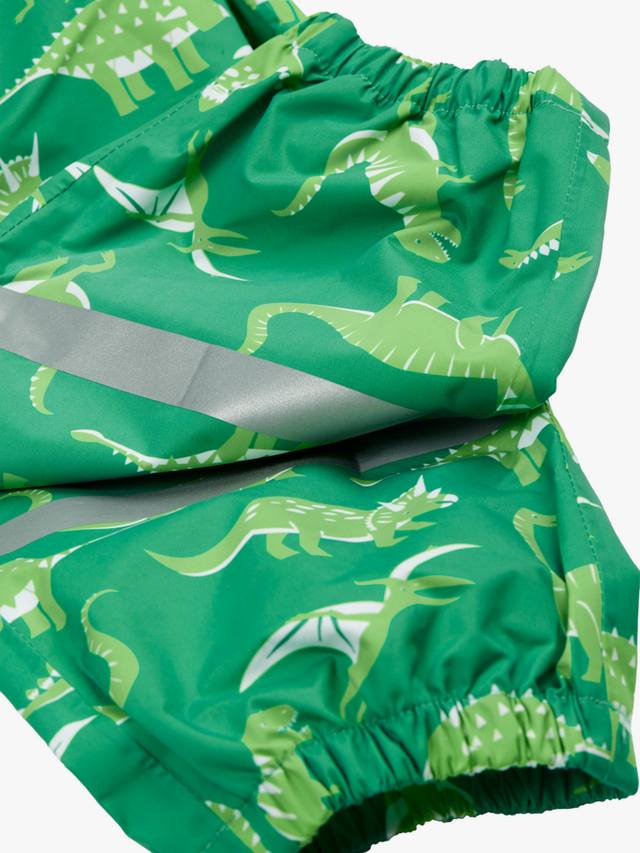 Детские динозавры водонепроницаемые штаны для любой погоды Frugi, Green — фото 3