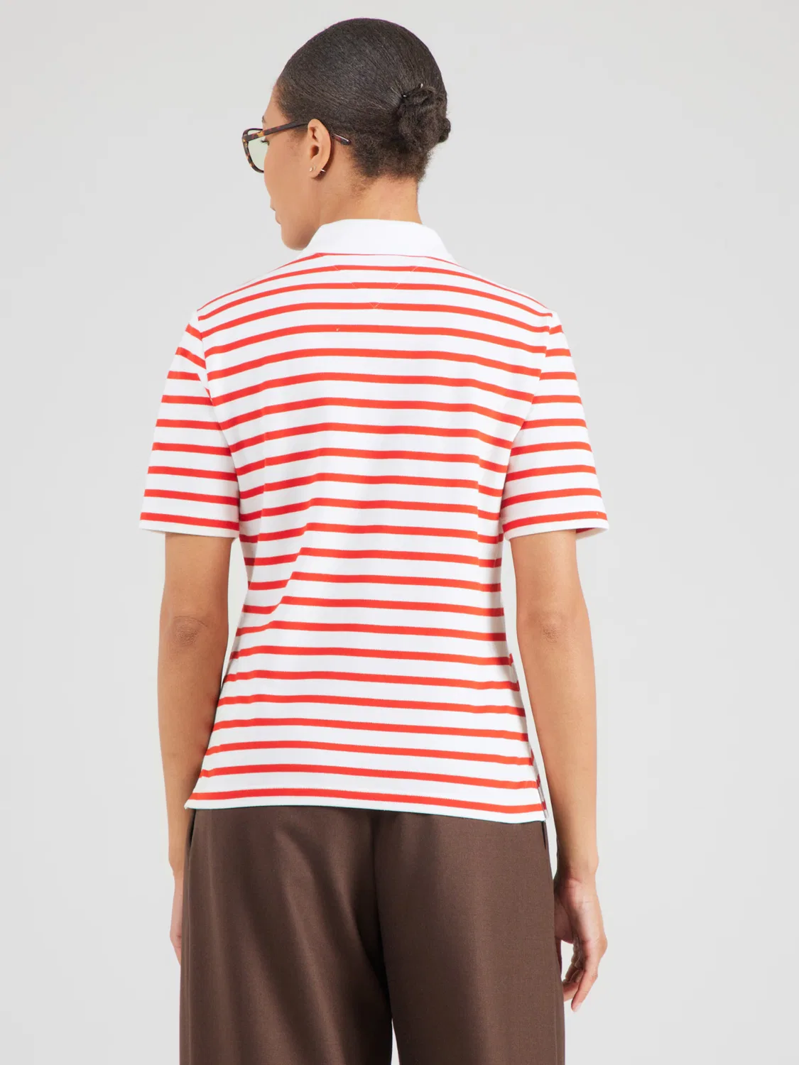 Рубашка Tommy Hilfiger 1985 Regular Fit вишнево-красного цвета — фото 4