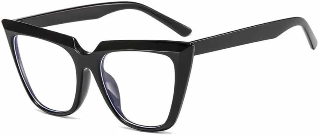 

Солнцезащитные очки с защитой UV400 | Оправа «кошачий глаз» с цветными линзами | Для женщин и мужчин | Для занятий спортом на открытом воздухе и вождения DSVIGF, Black Clear