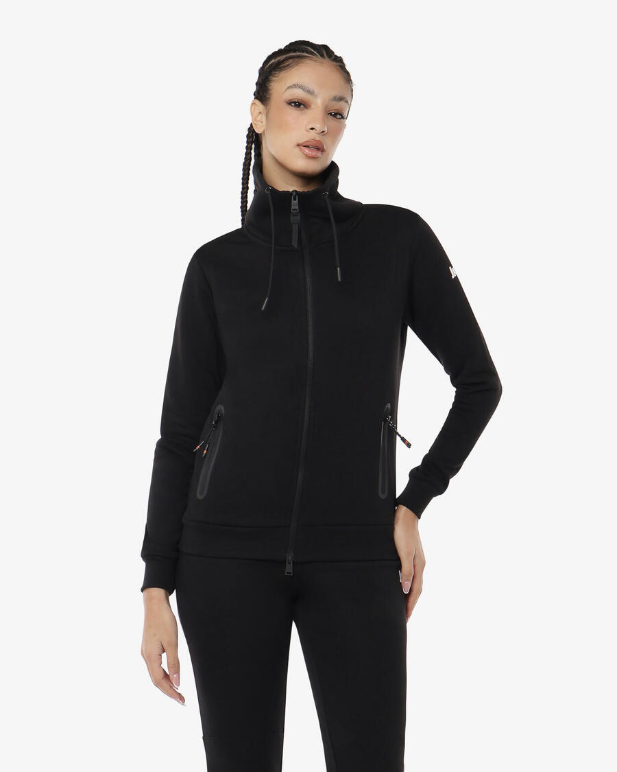 

JAKED черная женская толстовка из синтетического материала для фитнеса